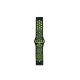 Watch 20mm Spor Delikli Kordon - Siyah-Yeşil