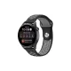 Watch 20mm Spor Delikli Kordon - Siyah-Gri