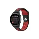 Watch 20mm Spor Delikli Kordon - Siyah-Kırmızı
