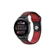 Watch 20mm Spor Delikli Kordon - Siyah-Kırmızı