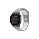 Watch 20mm Spor Delikli Kordon - Gri-Beyaz