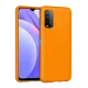 Xiaomi Redmi 9T Kılıf Nano içi Kadife Silikon - Turuncu