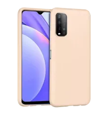 Xiaomi Redmi 9T Kılıf Nano içi Kadife Silikon - Pudra
