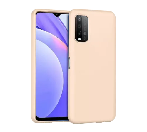 Xiaomi Redmi 9T Kılıf Nano içi Kadife Silikon - Pudra