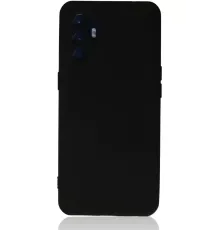 Reno 6 Kılıf Nano içi Kadife Silikon - Siyah