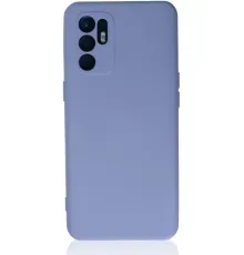 Reno 6 Kılıf Nano içi Kadife Silikon - Lila
