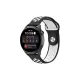 Watch 22mm Spor Delikli Kordon - Siyah-Beyaz
