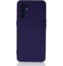 Reno 6 Kılıf Nano içi Kadife Silikon - Mor