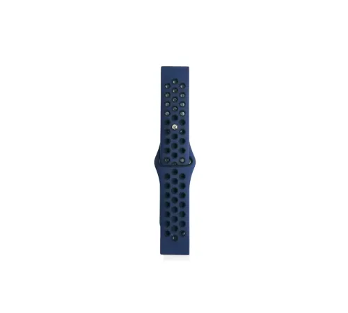 Watch 22mm Spor Delikli Kordon - Lacivert-Siyah