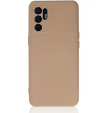 Reno 6 Kılıf Nano içi Kadife Silikon - Pudra