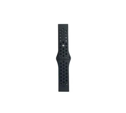 Watch 22mm Spor Delikli Kordon - Siyah-Füme