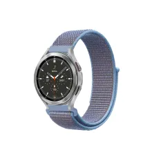 Watch 22mm Hasırlı Cırtcırtlı Kordon - Mavi