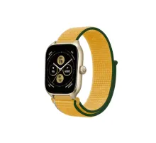 Watch 22mm Hasırlı Cırtcırtlı Kordon - Sarı