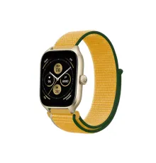 Watch 22mm Hasırlı Cırtcırtlı Kordon - Sarı