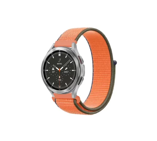 Watch 22mm Hasırlı Cırtcırtlı Kordon - Turuncu