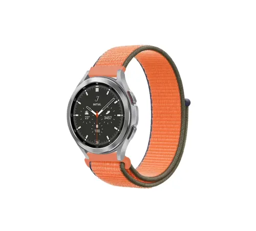 Watch 22mm Hasırlı Cırtcırtlı Kordon - Turuncu