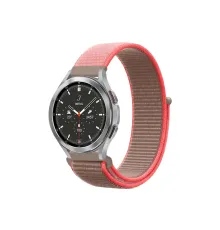 Watch 22mm Hasırlı Cırtcırtlı Kordon - Pembe
