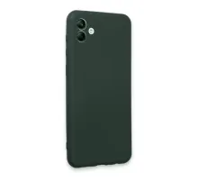 Samsung Galaxy A04E Kılıf First Silikon - Koyu Yeşil