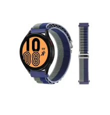 Watch 20mm KR410 Kumaş Kordon - Lacivert-Yeşil