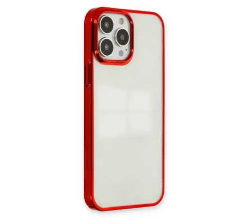 Apple iPhone 13 Pro Max Kılıf Element Silikon - Kırmızı