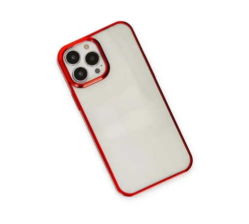 Apple iPhone 13 Pro Max Kılıf Element Silikon - Kırmızı