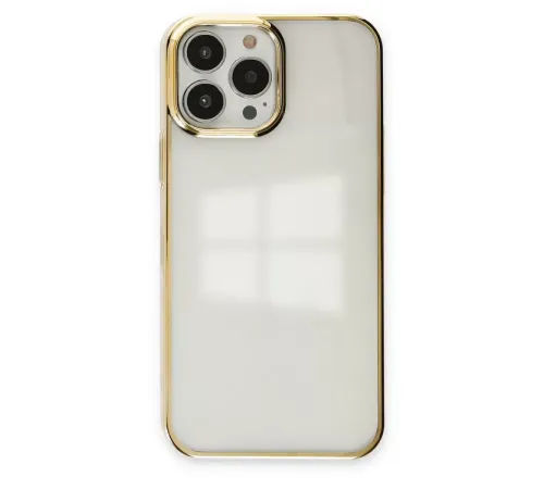 Apple iPhone 13 Pro Max Kılıf Element Silikon - Gold