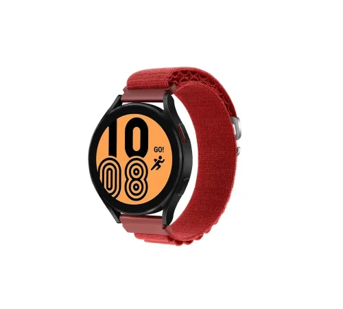 Watch 22mm KR410 Kumaş Kordon - Kırmızı