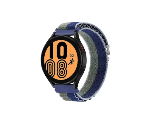 Watch 22mm KR410 Kumaş Kordon - Lacivert-Yeşil