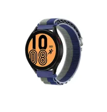 Watch 22mm KR410 Kumaş Kordon - Lacivert-Yeşil
