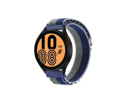 Watch 22mm KR410 Kumaş Kordon - Lacivert-Yeşil