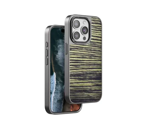 Apple iPhone 14 Pro Max Wave Kapak - Koyu Kahve
