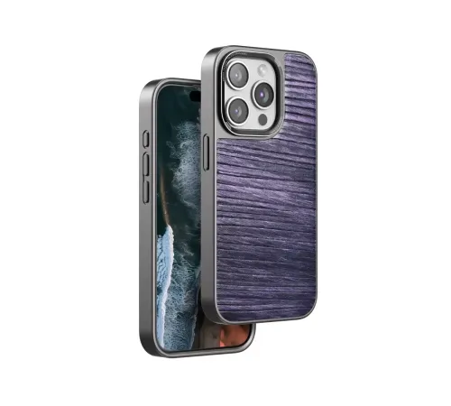 Apple iPhone 15 Pro Wave Kapak - Derin Mor