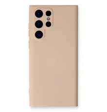 Samsung Galaxy S24 Ultra Kılıf Nano içi Kadife Silikon - Pudra