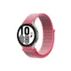 Samsung Galaxy Watch 4 Hasırlı Cırtcırtlı Kordon - Pembe