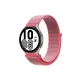 Samsung Galaxy Watch 4 Hasırlı Cırtcırtlı Kordon - Pembe