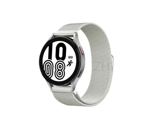 Samsung Galaxy Watch 4 Metal Mıknatıslı Kordon - Gümüş