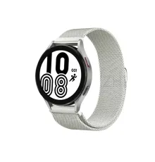 Samsung Galaxy Watch 4 Metal Mıknatıslı Kordon - Gümüş