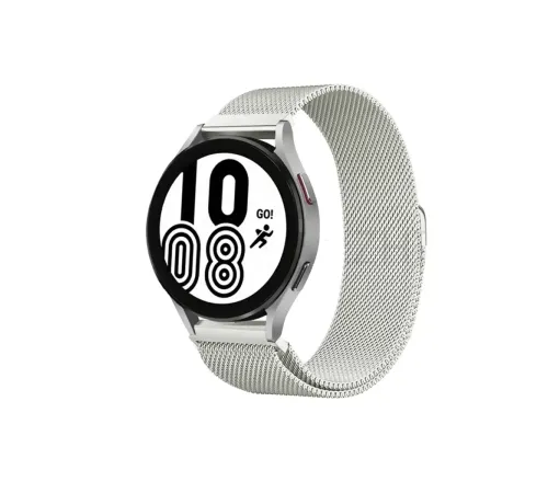 Samsung Galaxy Watch 4 Metal Mıknatıslı Kordon - Gümüş