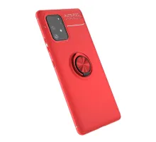 Samsung Galaxy A91 / S10 Lite Kılıf Range Yüzüklü Silikon - Kırmızı