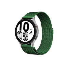 Samsung Galaxy Watch 4 Metal Mıknatıslı Kordon - Haki Yeşil