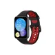 Huawei Watch Fit 2 Spor Delikli Kordon - Siyah-Kırmızı