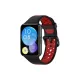 Huawei Watch Fit 2 Spor Delikli Kordon - Siyah-Kırmızı