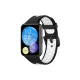 Huawei Watch Fit 2 Spor Delikli Kordon - Siyah-Beyaz