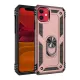 Apple iPhone 11 Kılıf Sofya Yüzüklü Silikon Kapak - Rose