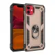 Apple iPhone 11 Kılıf Sofya Yüzüklü Silikon Kapak - Gold