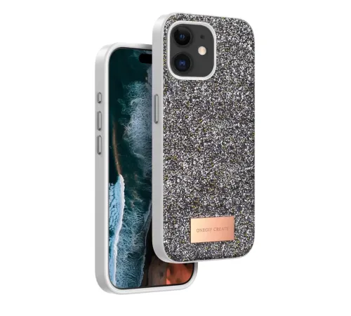 Apple iPhone 11 Bright Simli Kapak - Gümüş