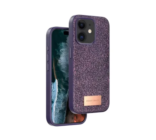 Apple iPhone 11 Bright Simli Kapak - Derin Mor
