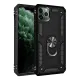 Apple iPhone 11 Pro Kılıf Sofya Yüzüklü Silikon Kapak - Siyah