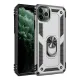 Apple iPhone 11 Pro Kılıf Sofya Yüzüklü Silikon Kapak - Gümüş