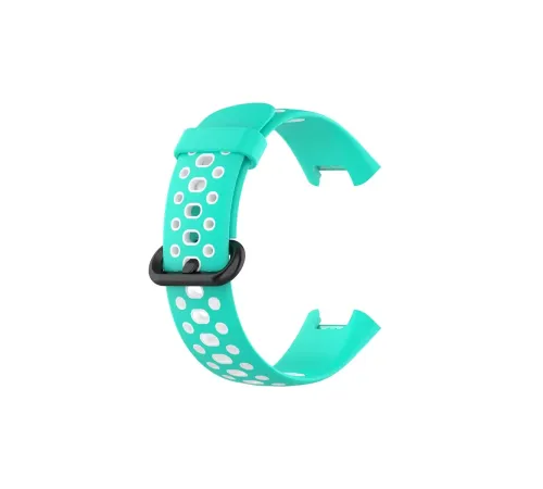 Xiaomi Redmi Watch 2 Spor Delikli Kordon - Turkuaz-Beyaz